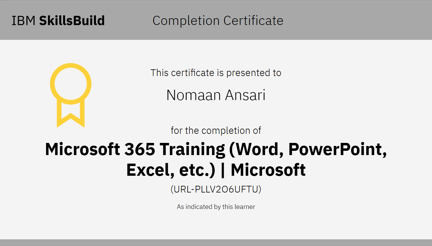 Certificates